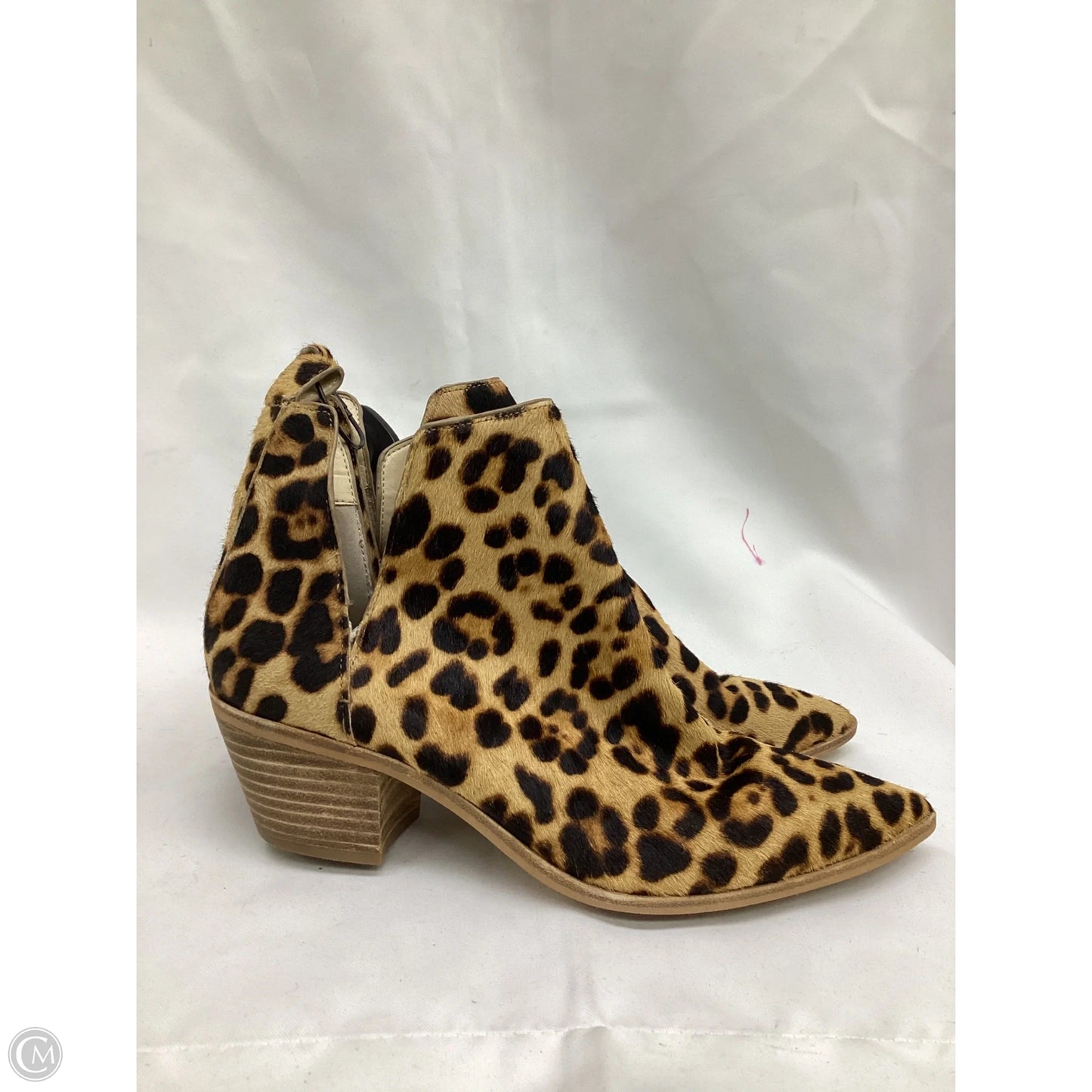 Boots Ankle Heels By Sole Society In Leopard Print, Size: 7
