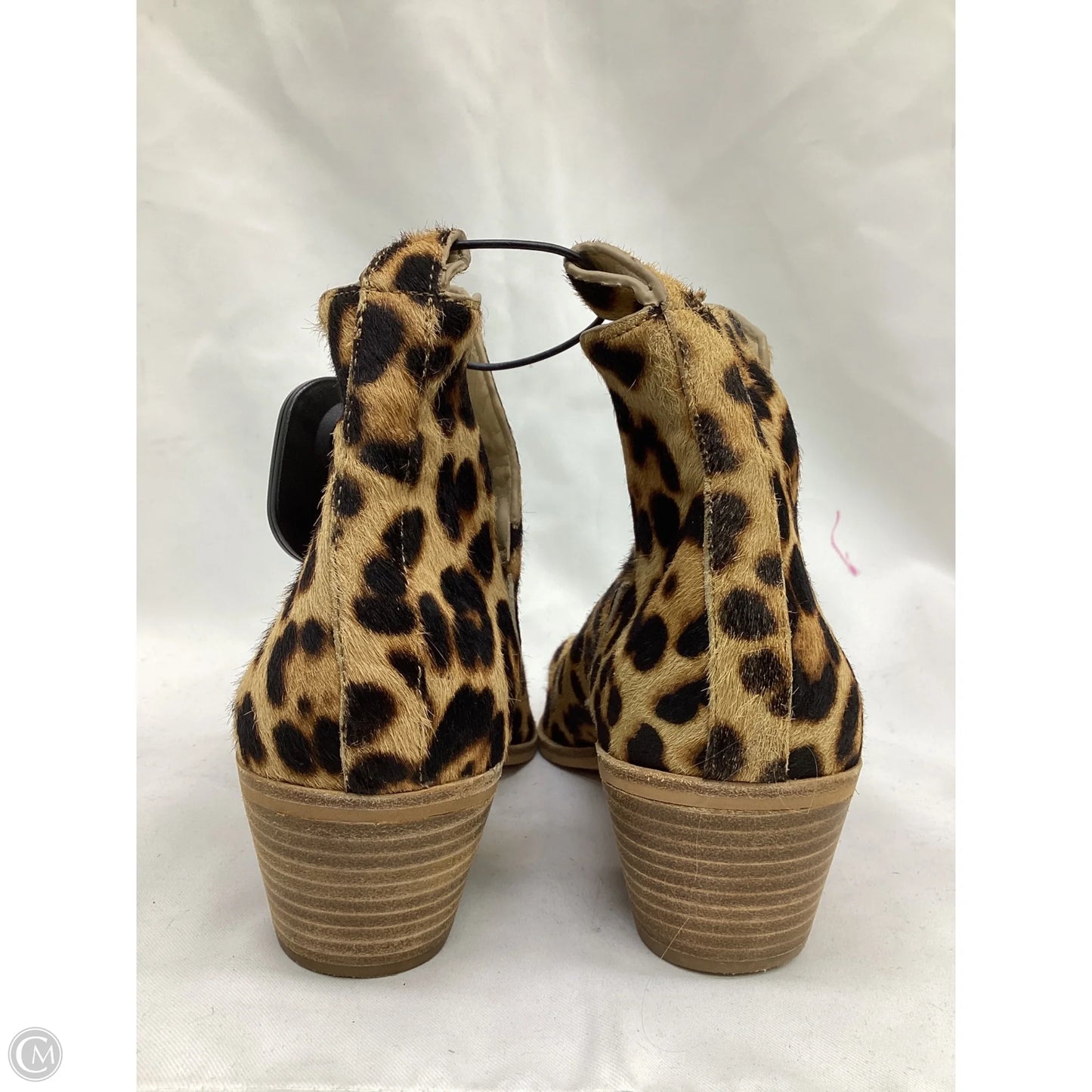 Boots Ankle Heels By Sole Society In Leopard Print, Size: 7