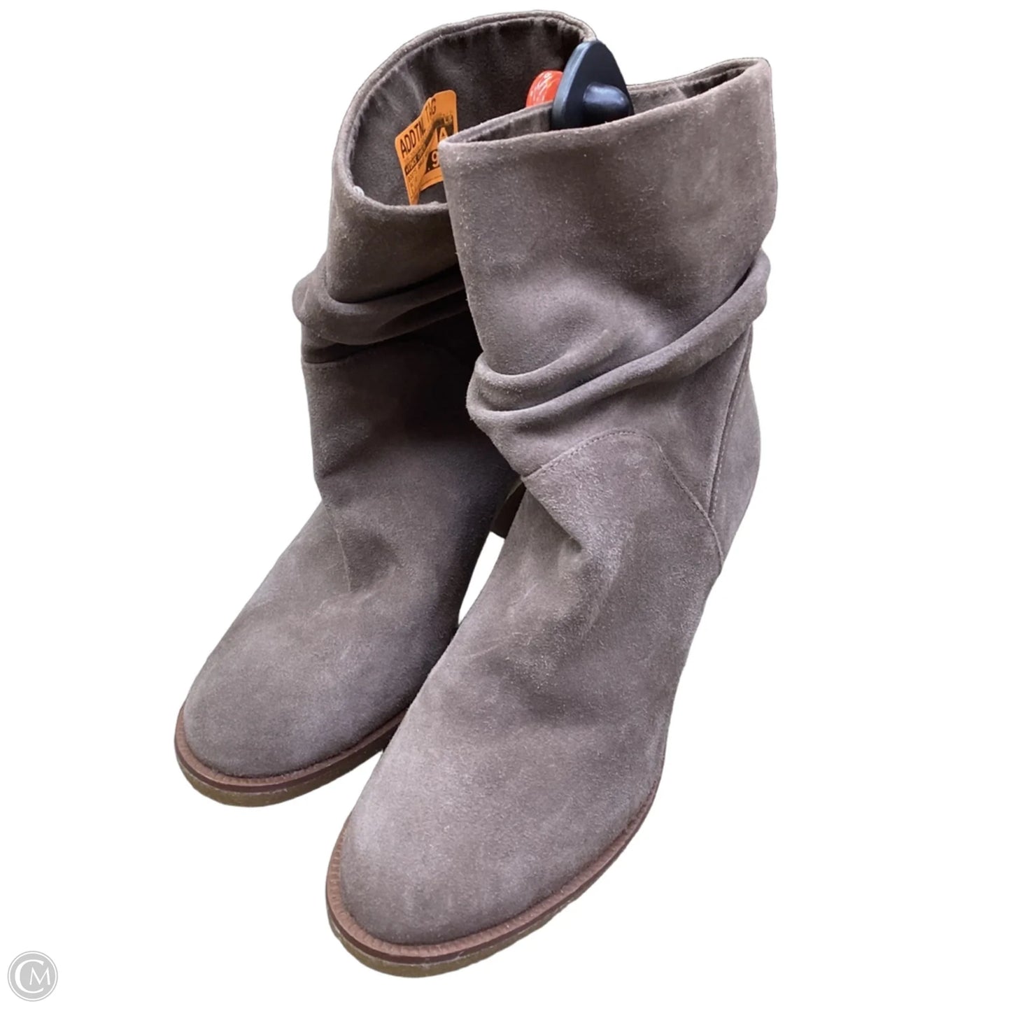 Boots Ankle Heels By Vince Camuto In Beige, Size: 8.5