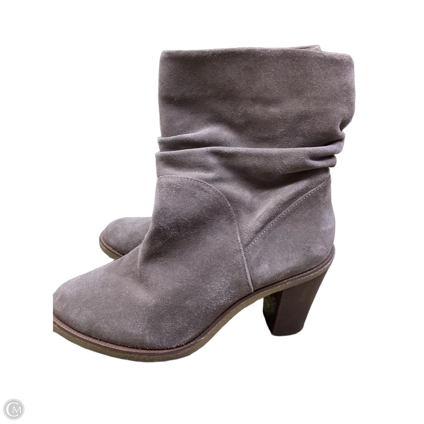 Boots Ankle Heels By Vince Camuto In Beige, Size: 8.5