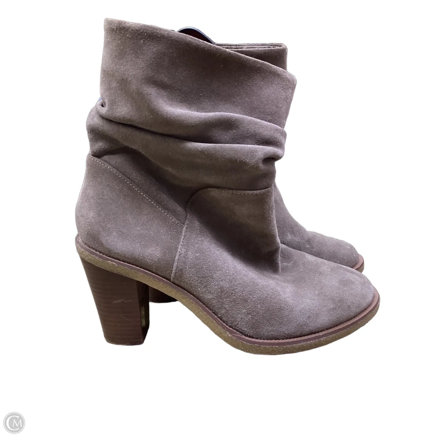 Boots Ankle Heels By Vince Camuto In Beige, Size: 8.5