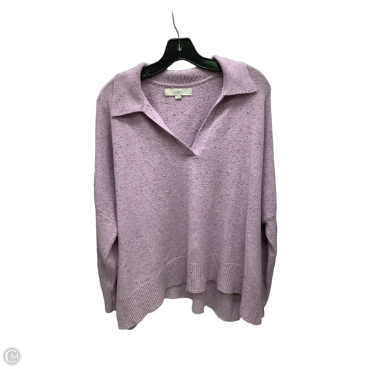 Sweater By Loft In Purple, Size: L