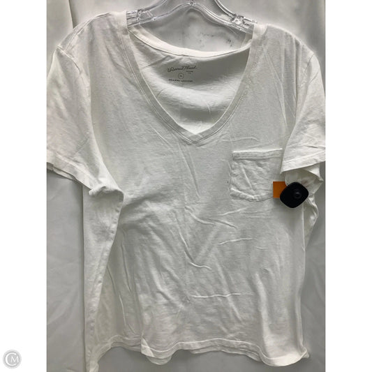 Top Short Sleeve By Universal Thread In White, Size: Xxl