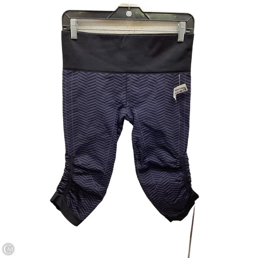 Athletic Leggings Capris By Lululemon In Black & Purple, Size: 8