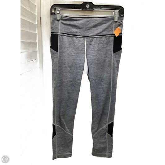 Athletic Leggings By Lululemon In Black & Grey, Size: 6