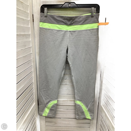 Athletic Leggings Capris By Lululemon In Grey & White, Size: 8