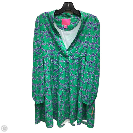 Dress Designer By Lilly Pulitzer In Blue & Green, Size: Xs