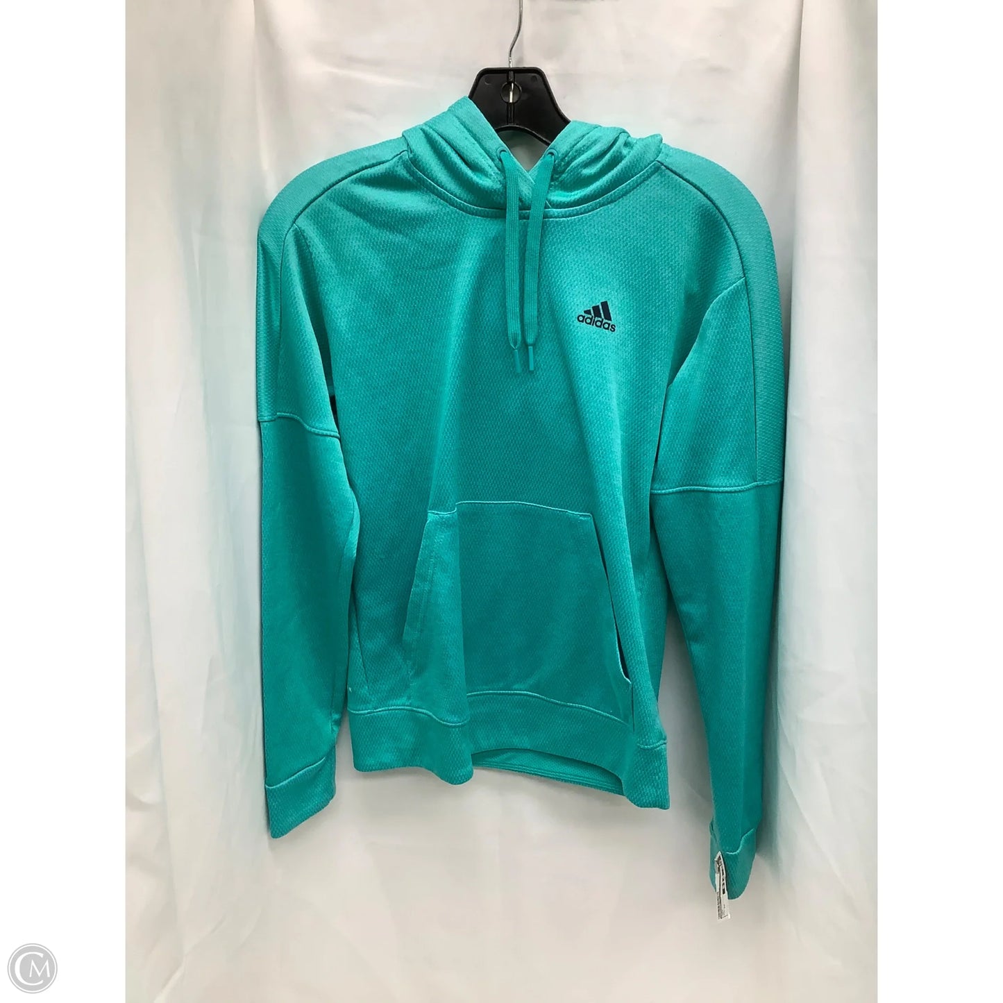 Sweatshirt Hoodie By Adidas In Teal, Size: Xs