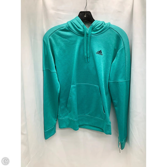Sweatshirt Hoodie By Adidas In Teal, Size: Xs