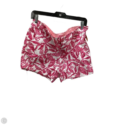 Shorts Designer By Lilly Pulitzer In Pink & White, Size: 12