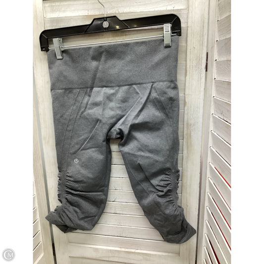 Athletic Leggings Capris By Lululemon In Grey, Size: 6