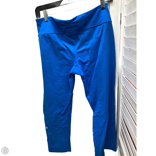 Athletic Leggings Capris By Lululemon In Blue, Size: 8