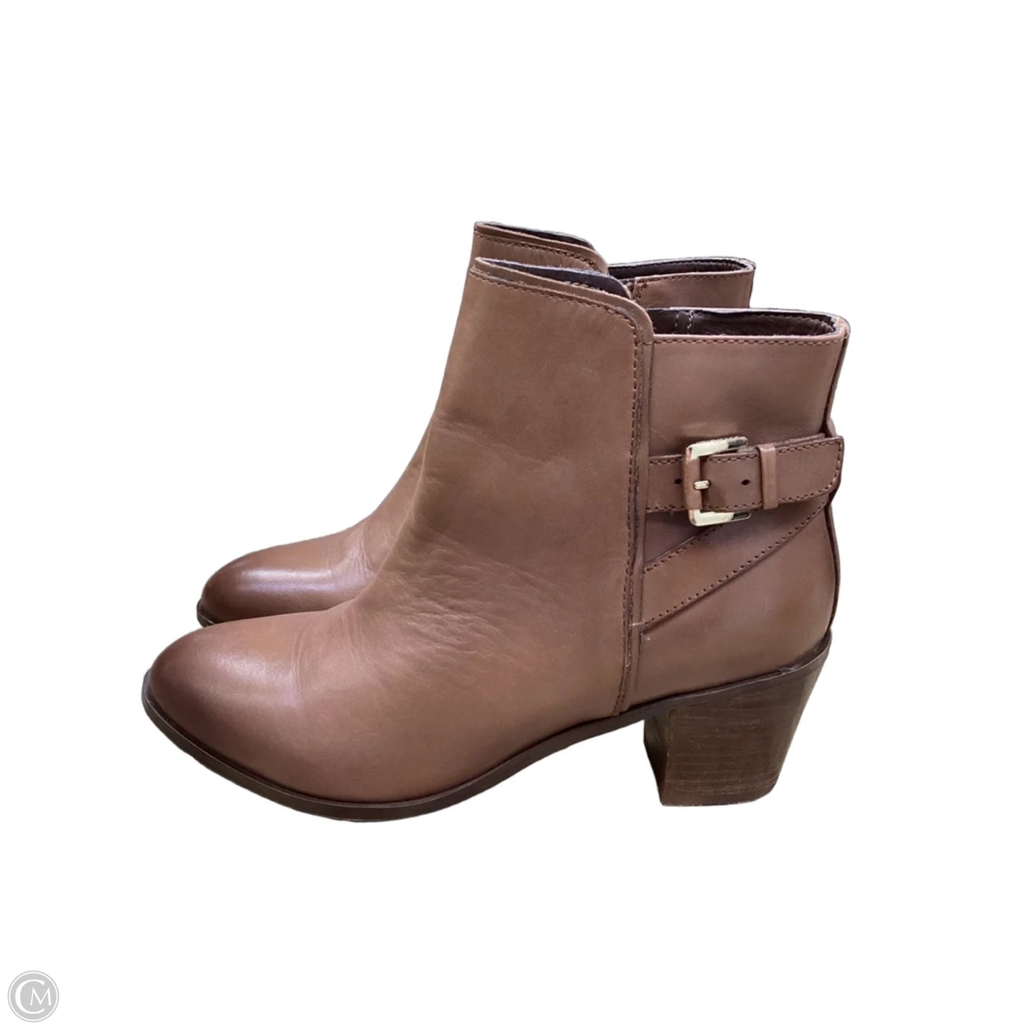 Boots Ankle Heels By Sam Edelman In Brown, Size: 8.5