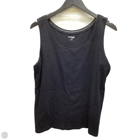 Top Sleeveless By Kim Rogers In Black, Size: 1x