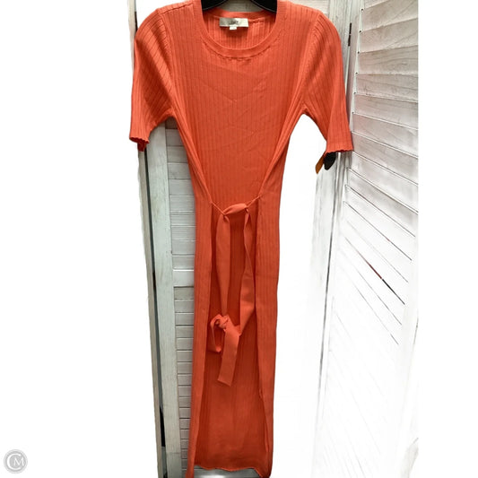 Dress Casual Maxi By Loft In Orange, Size: S