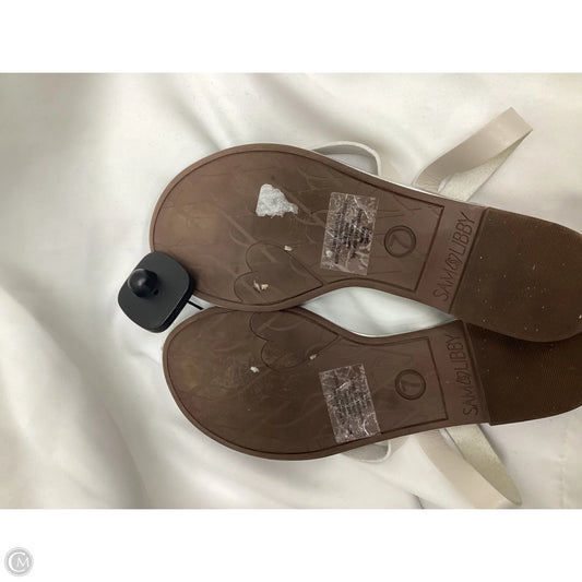Sandals Flats By Sam And Libby In Ivory, Size: 7
