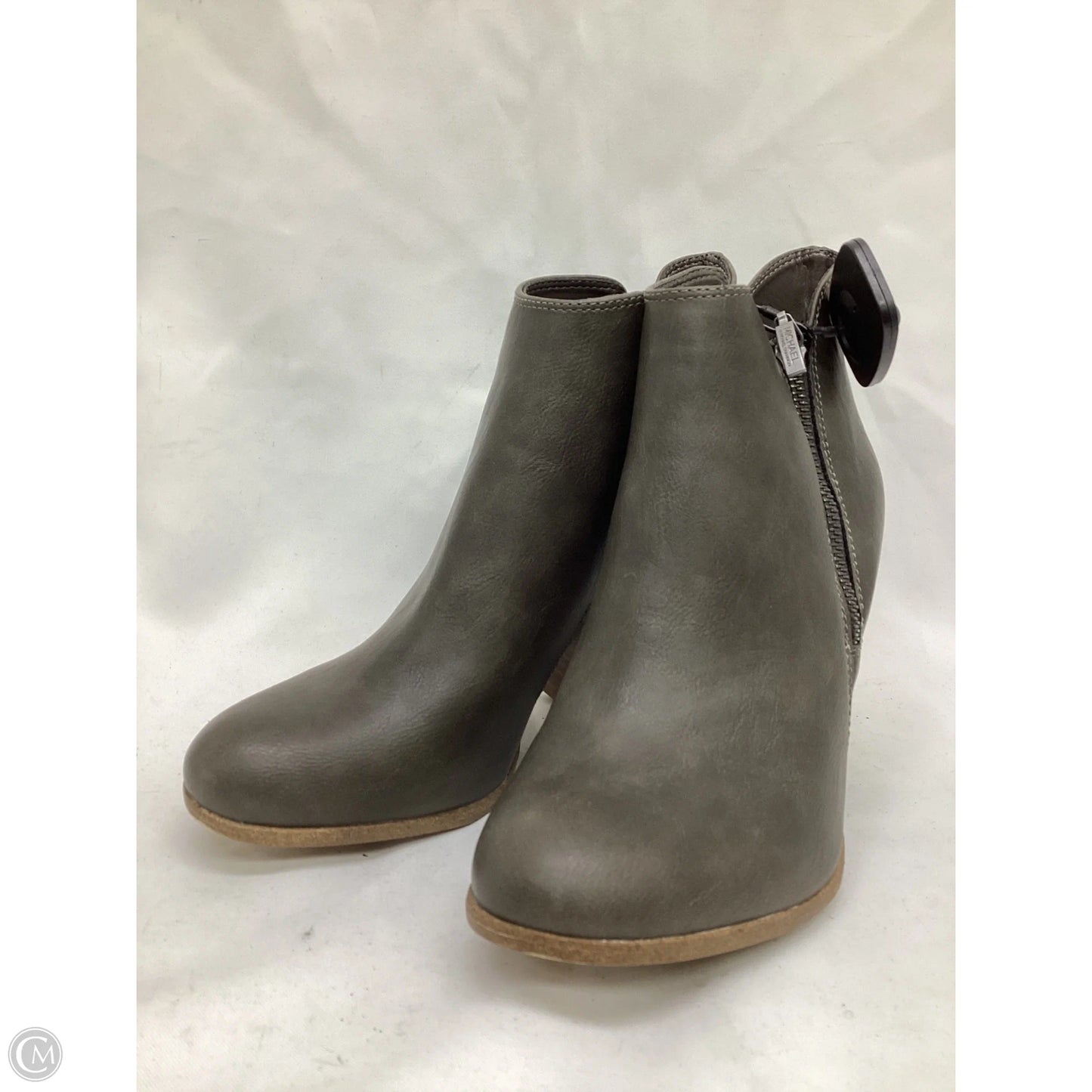 Boots Ankle Heels By Michael By Michael Kors In Grey, Size: 8