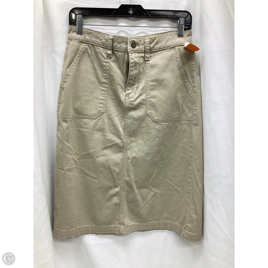 Skirt Midi By St Johns Bay In Tan, Size: 4