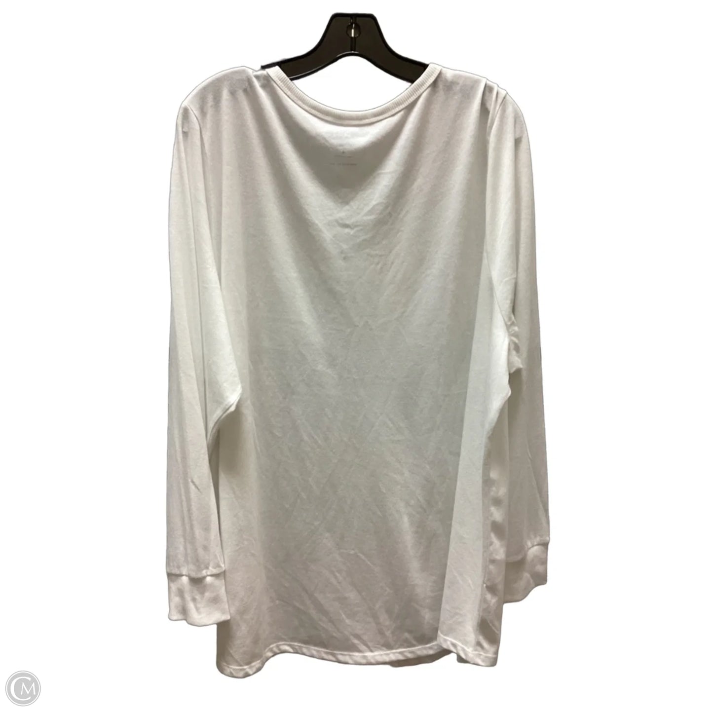 Top Long Sleeve By Torrid In White, Size: 4x