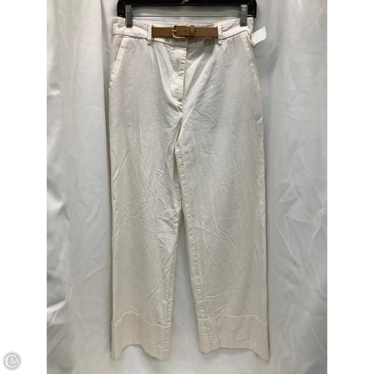 Pants Wide Leg By Loft In Ivory, Size: 4