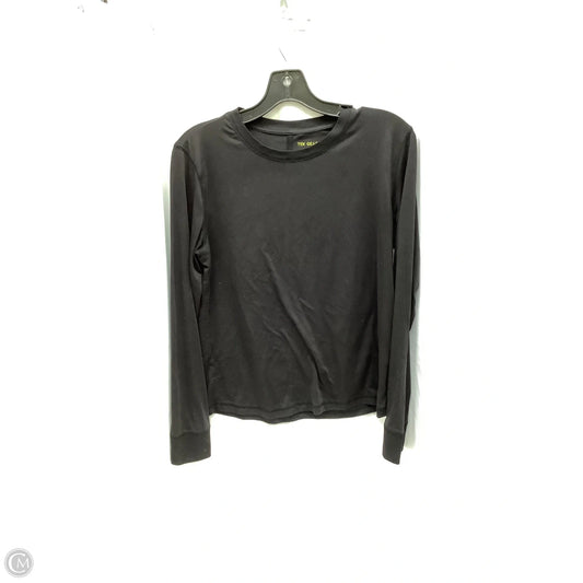 Athletic Top Long Sleeve Crewneck By Tek Gear In Black, Size: M