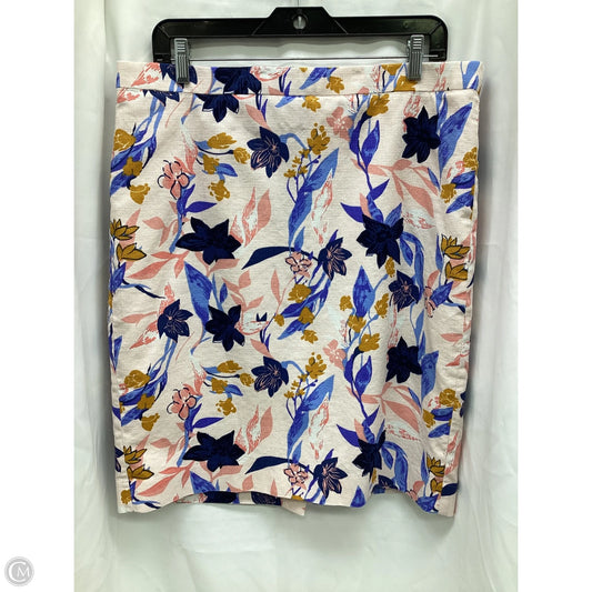 Skirt Midi By J. Crew In Floral Print, Size: 14