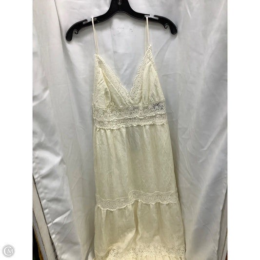 Dress Casual Maxi By Fashion Nova In Ivory, Size: Xl