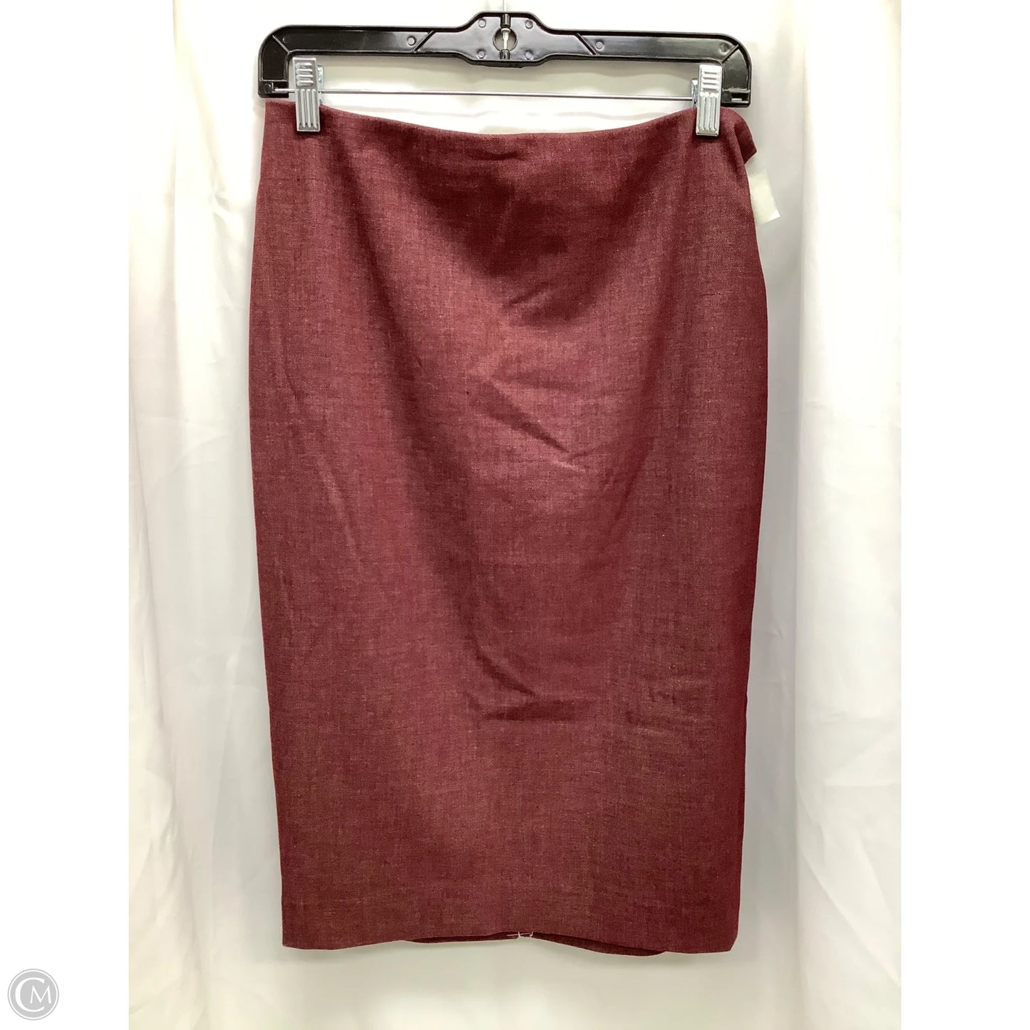 Skirt Midi By Express In Maroon, Size: 8