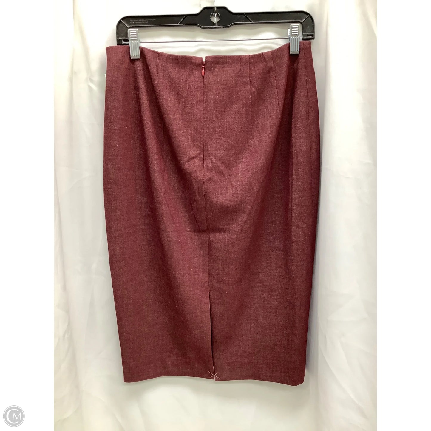 Skirt Midi By Express In Maroon, Size: 8
