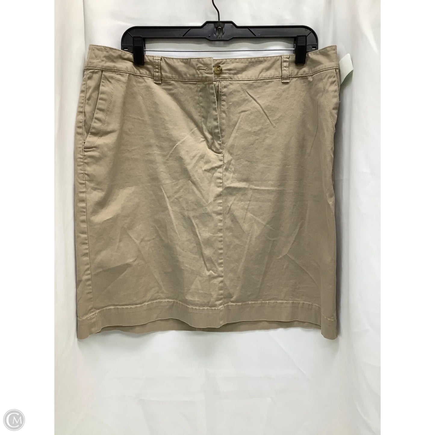 Skirt Midi By Talbots In Tan, Size: 12