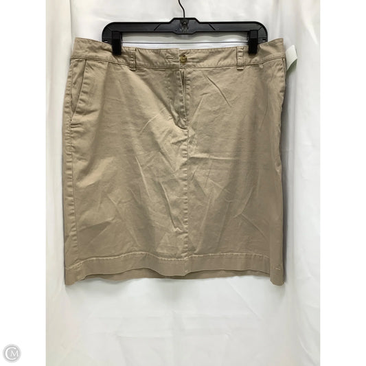 Skirt Midi By Talbots In Tan, Size: 12