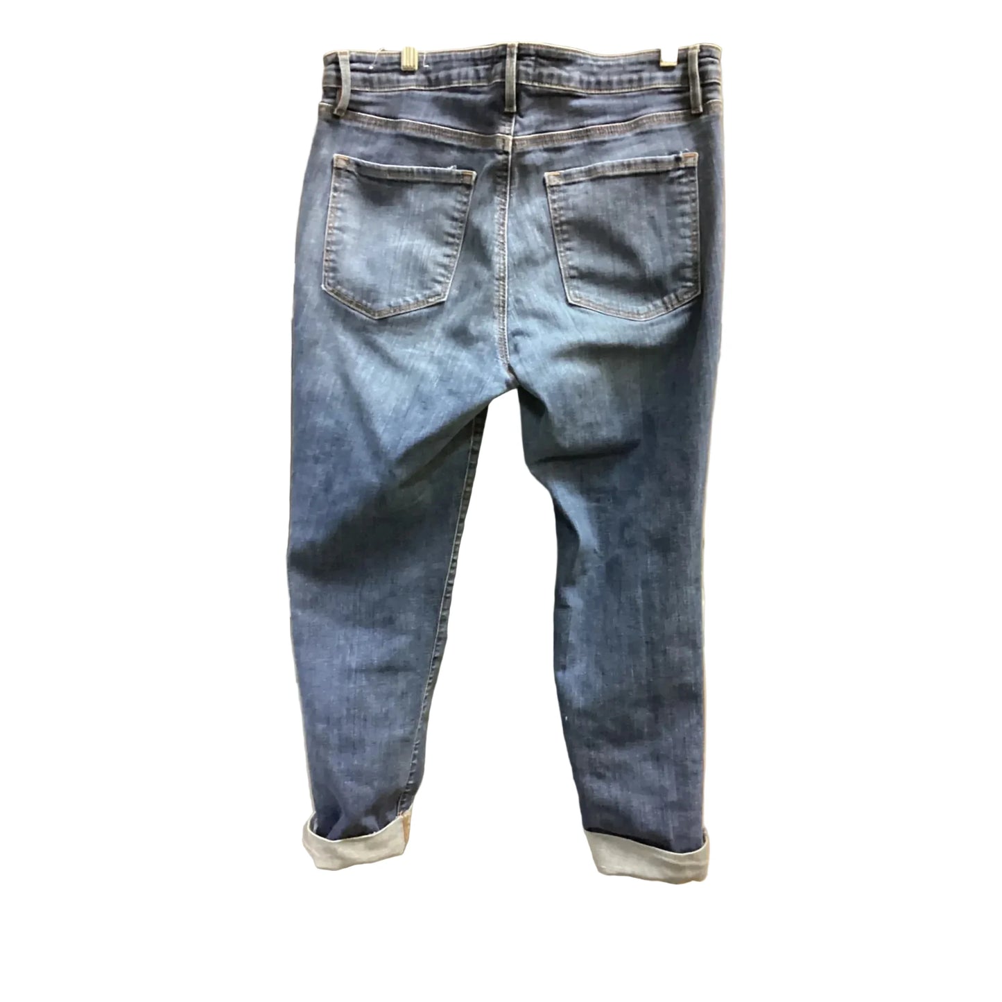 Jeans Straight By Loft In Blue Denim, Size: 12