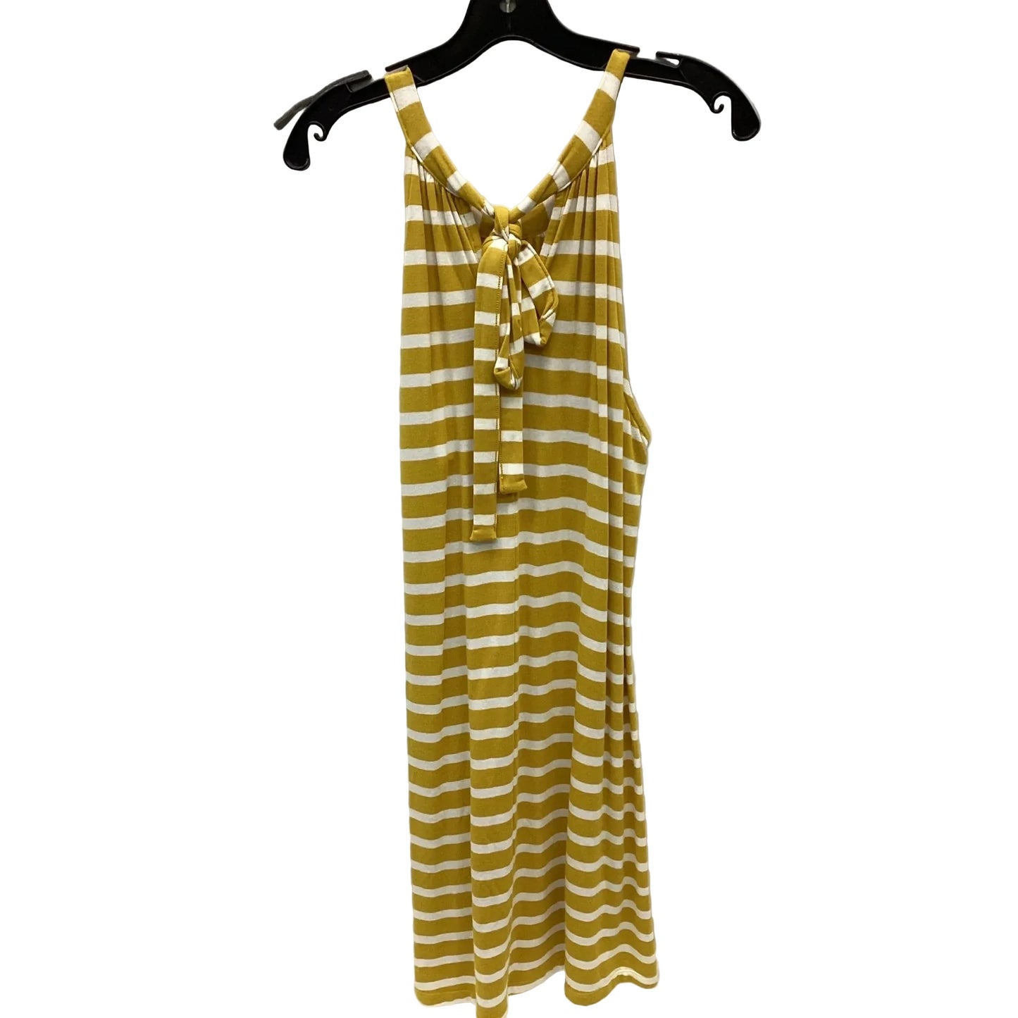 Dress Casual Midi By Market & Spruce In Striped Pattern, Size: L