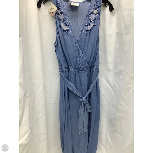Dress Casual Maxi By Knox Rose In Blue Denim, Size: Xs