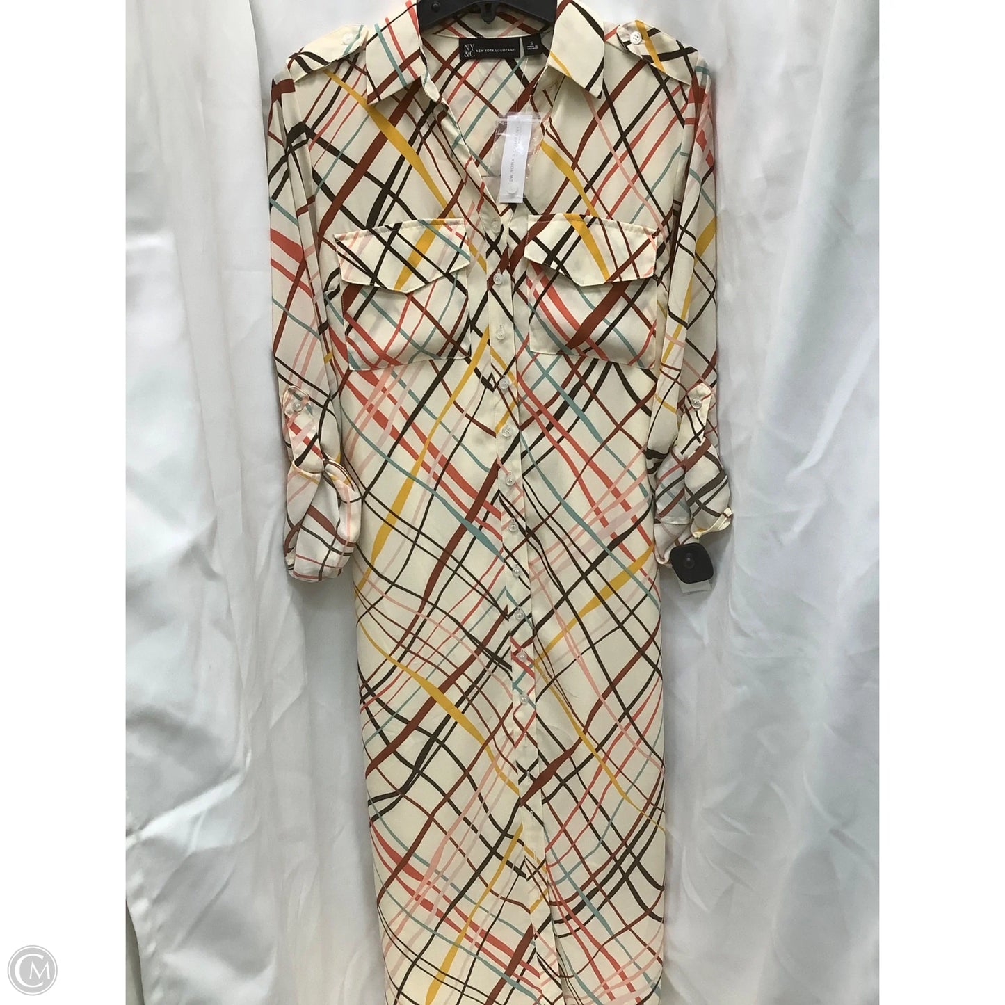 Dress Casual Maxi By New York And Co In Striped Pattern, Size: S