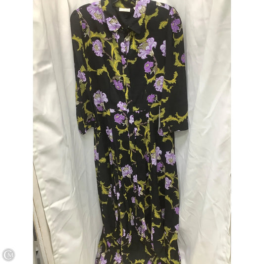 Dress Casual Maxi By Eva Mendes In Floral Print, Size: 0