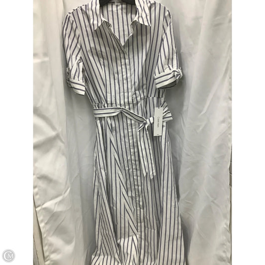 Dress Casual Maxi By Calvin Klein In Striped Pattern, Size: 4