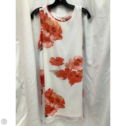 Dress Casual Midi By Clothes Mentor In Floral Print, Size: 14