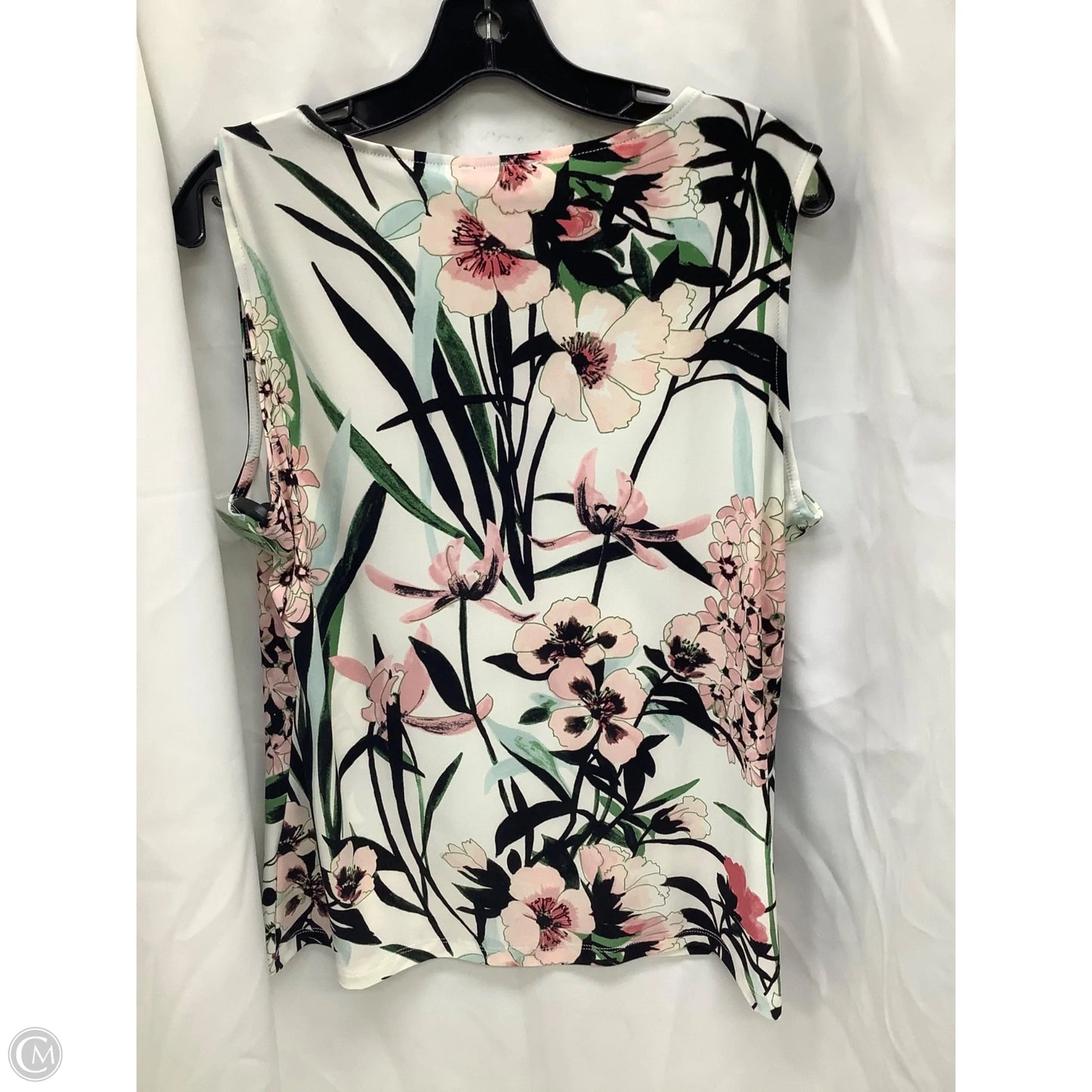 Top Sleeveless By Tommy Hilfiger In Floral Print, Size: Xl