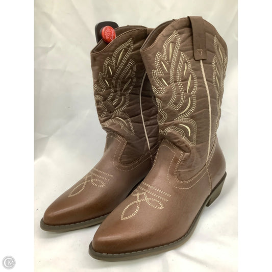 Boots Western By Clothes Mentor In Brown, Size: 10