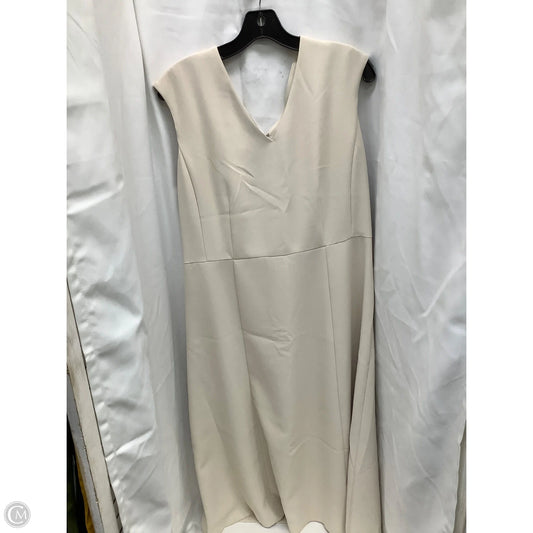 Dress Casual Maxi By Ann Taylor In Beige, Size: 16