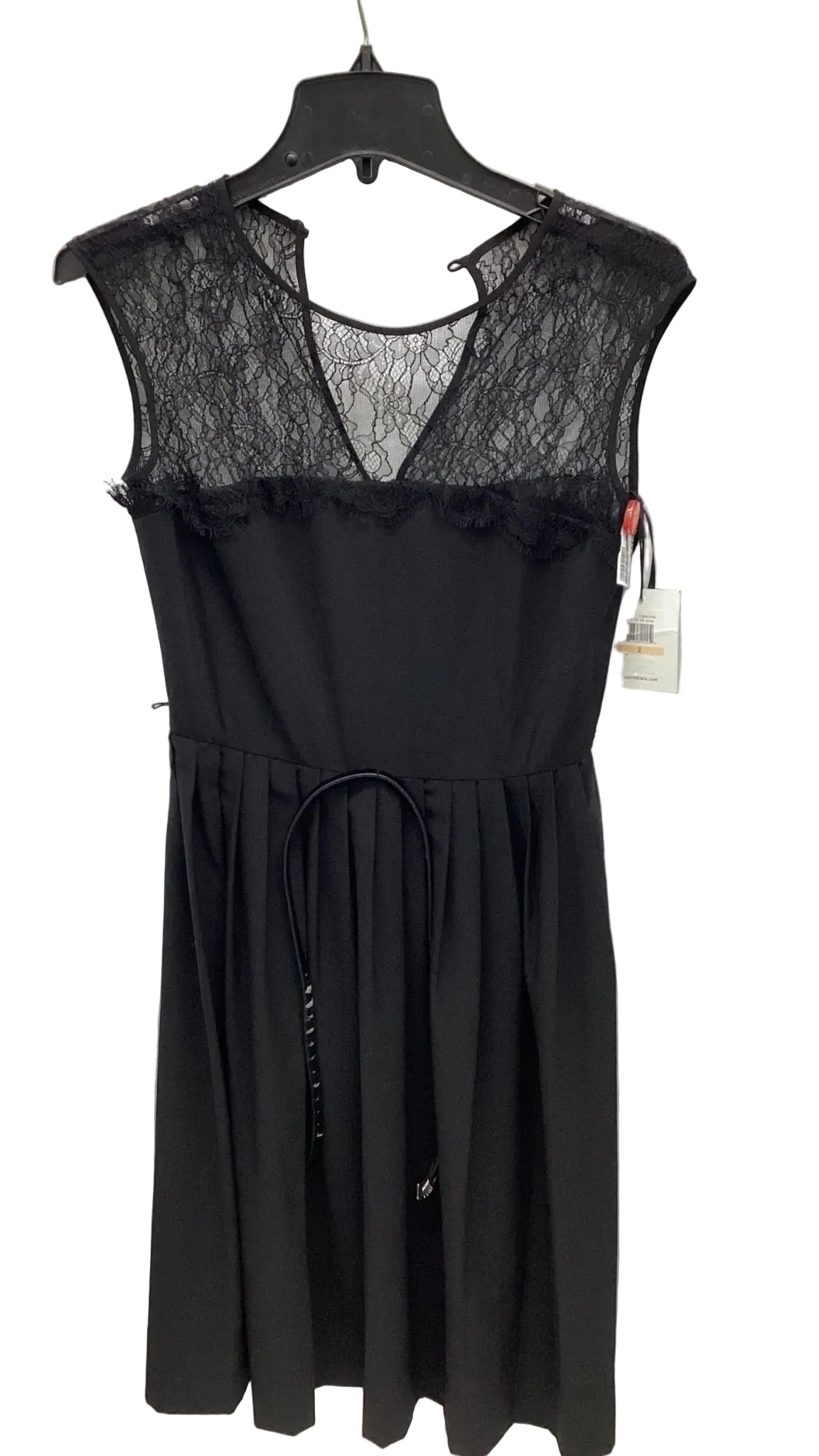 Dress Casual Midi By Calvin Klein In Black, Size: 2