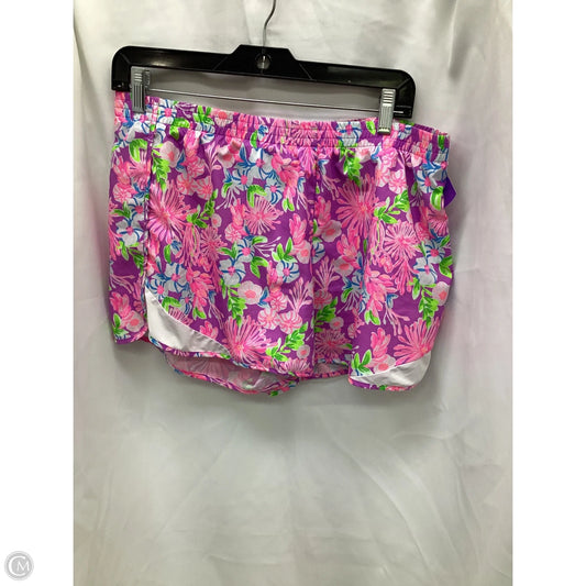 Shorts Designer By Lilly Pulitzer In Floral Print, Size: L