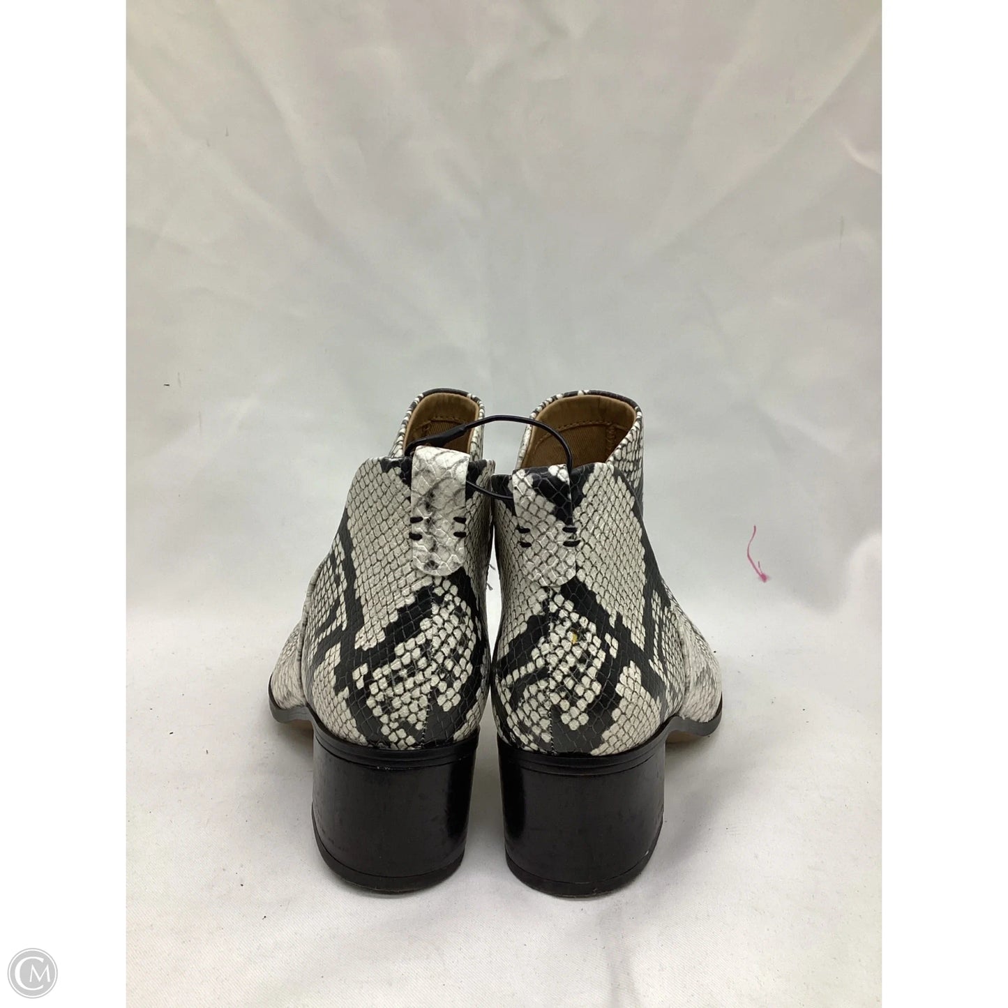 Boots Ankle Heels By Franco Sarto In Snakeskin Print, Size: 5