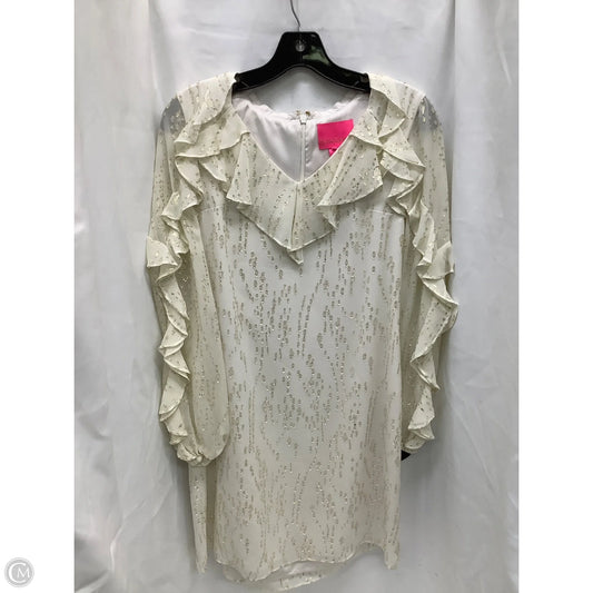 Dress Designer By Lilly Pulitzer In Gold & Tan, Size: 0