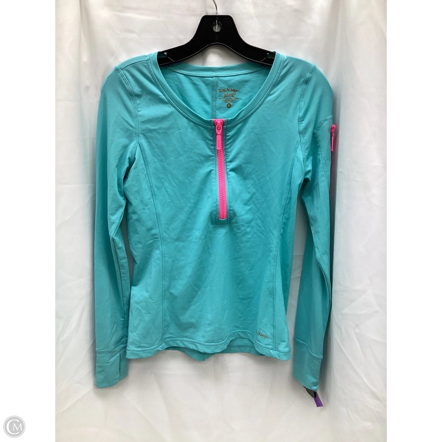 Top Long Sleeve Designer By Lilly Pulitzer In Teal, Size: S