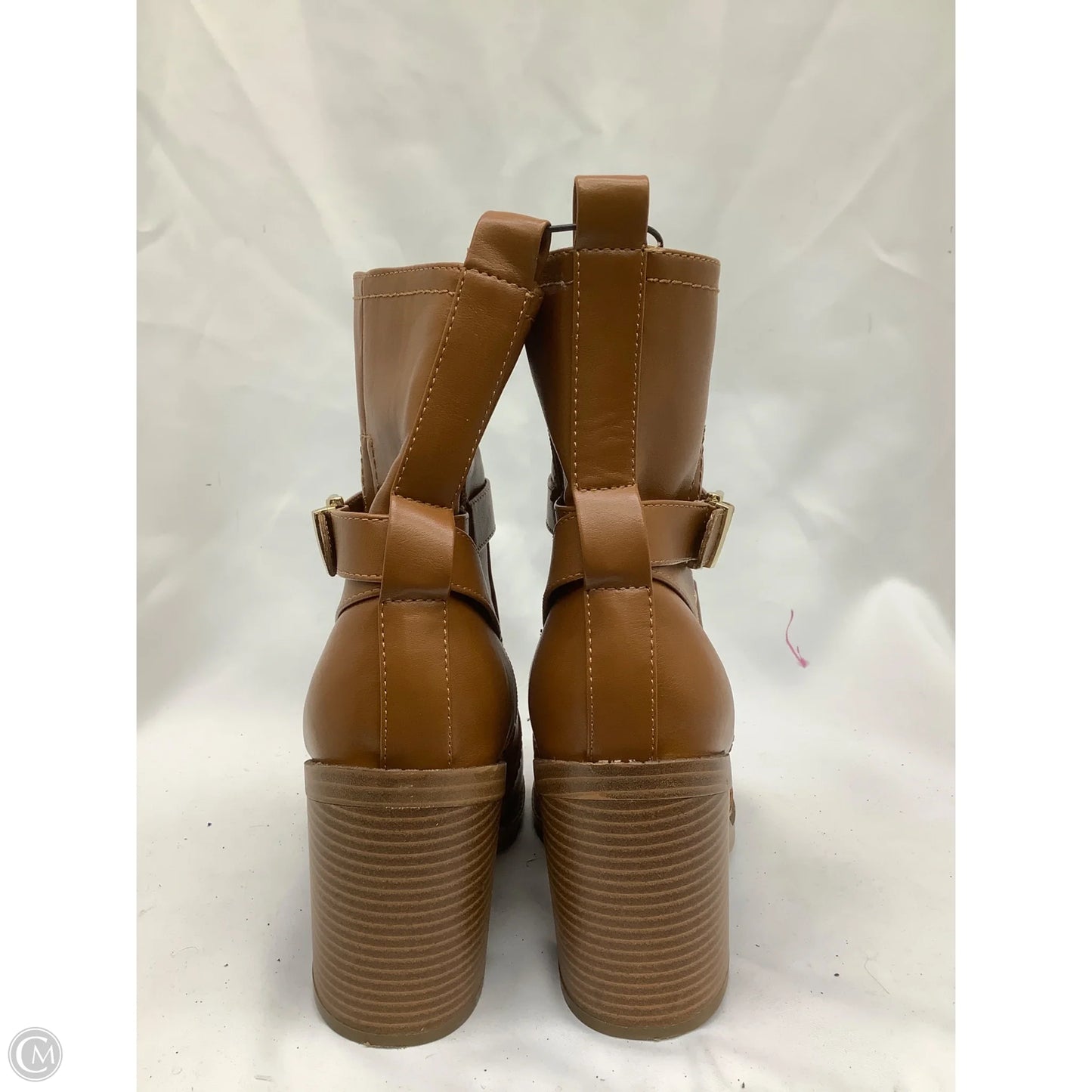 Boots Ankle Heels By Liz Claiborne In Brown, Size: 8