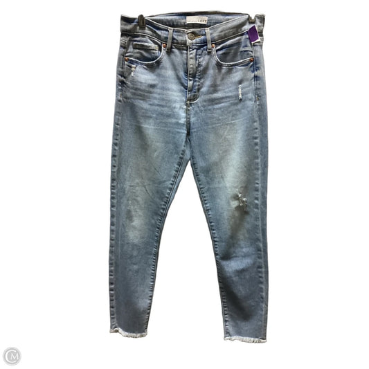 Jeans Skinny By Loft In Blue Denim, Size: 6