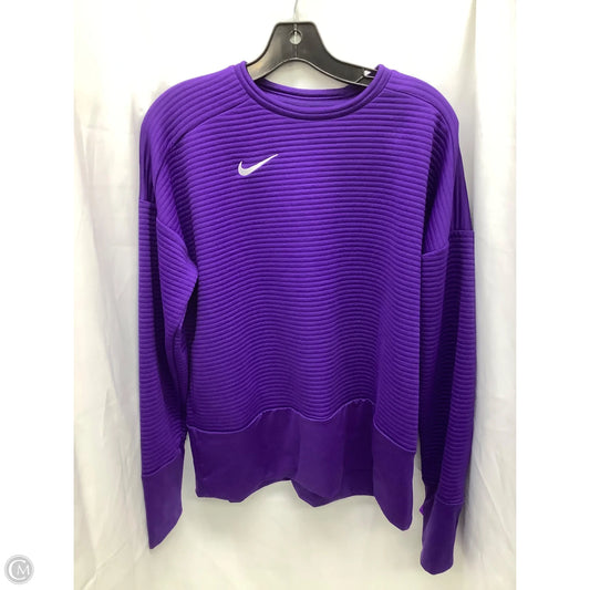 Athletic Sweatshirt Crewneck By Nike Apparel In Purple, Size: S
