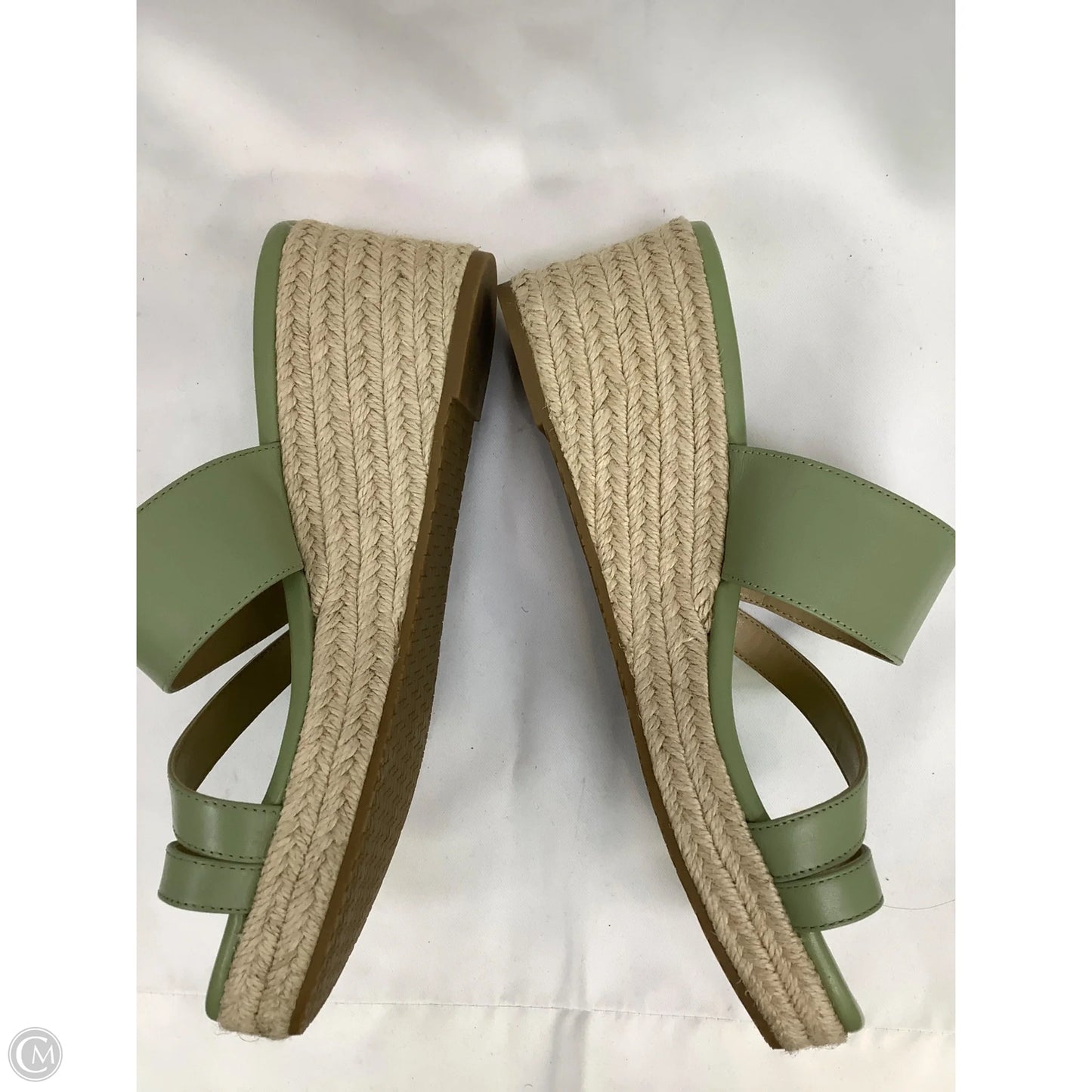 Sandals Heels Wedge By Michael By Michael Kors In Green, Size: 7